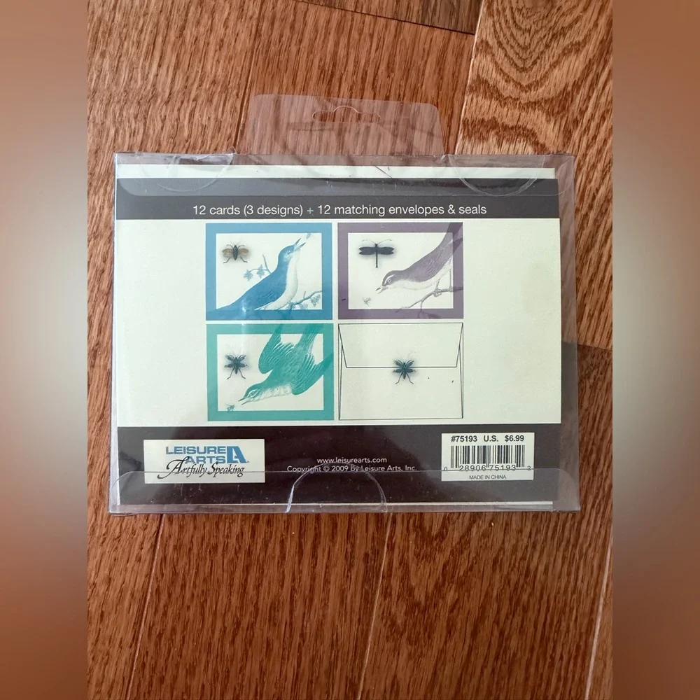 Vtg 12 of Leisure Arts Card Set with Envelopes and Seals